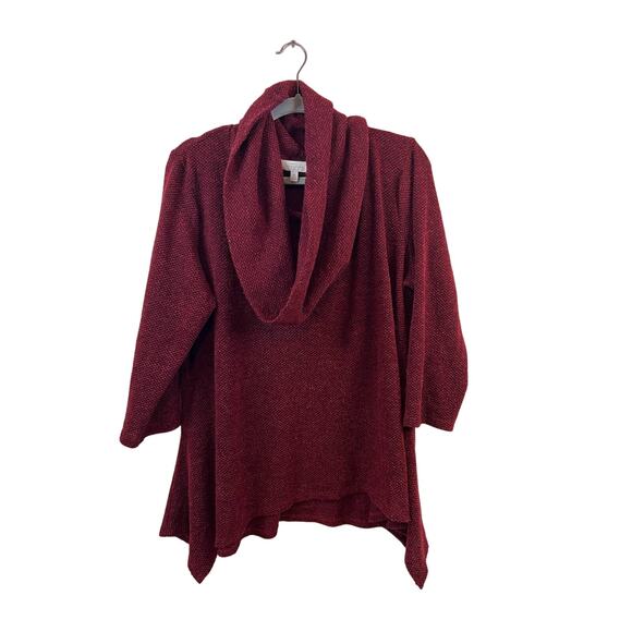 New Directions Red Turtleneck Sweater Size XL - Picture 1 of 4